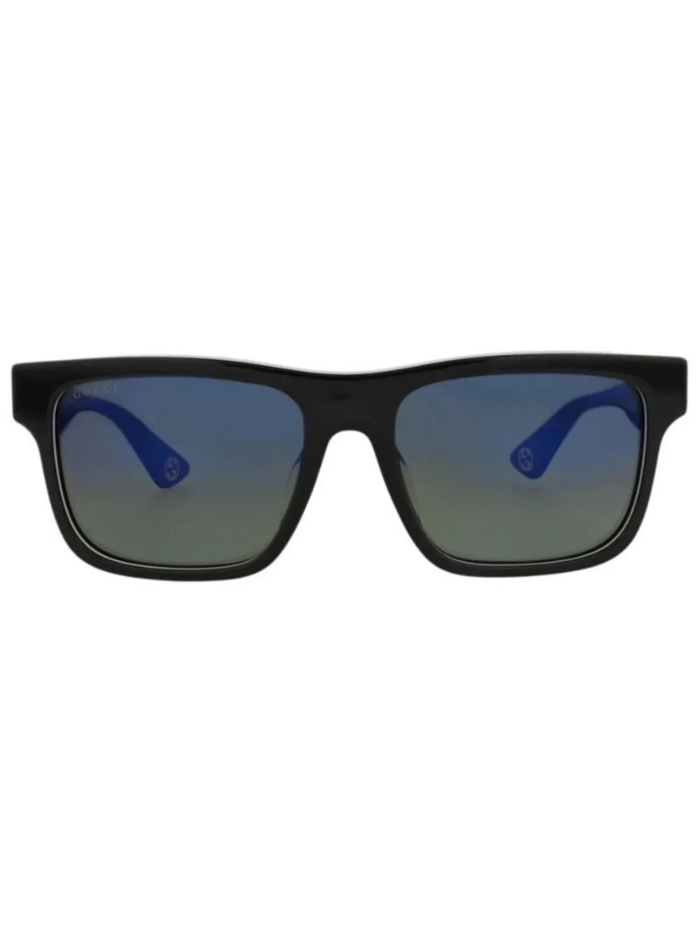 New Gucci Mens Square/Rectangle Black Grey Blue Fashion Designer Sunglasses